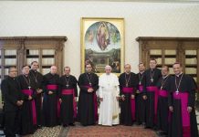 El papa recibe la visita de los obispos de El Salvador