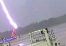 Rayo quema a trabajador de aeropuerto en Florida (VIDEO)