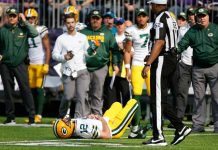 Rodgers podría perderse resto de campaña por lesión