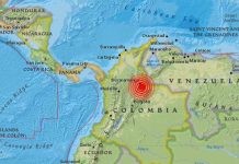 Fuerte sismo de 5,4 sacude Santander, Colombia
