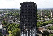 La torre incendiada en Londres estaba revestida con un material prohibido