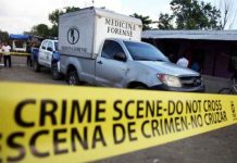Honduras: Matan a balazos a joven y le dejan rótulo Por sapo se muere