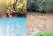 Sismos destiñeron el río Celeste de Costa Rica