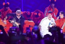 Así de exitosa fue la presentación de J Balvin y Gianluca Vacchi en Premios Juventud