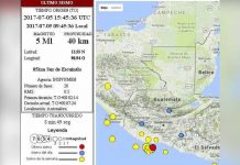 Sismos de magnitud 5 y 5,5 sacuden Guatemala sin causar daños