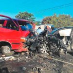 El Salvador: Dos fallecidos y siete heridos en brutal accidente de tránsito