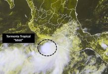 Se forma la tormenta Max frente a las costas del estado mexicano de Guerrero