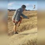 Video Viral: Repudio en redes por sujeto que pateó salvajemente a un conejo