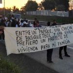 Pobladores protestan por desalojos en El Salvador