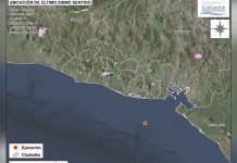 Fuerte sismo de magnitud 5 sacude el Pacífico salvadoreño