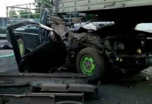 El Salvador: Conductor muere trágicamente tras chocar contra rastra