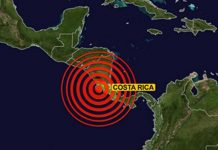 Fuerte sismo de 4,5 sacude el noroeste de Costa Rica