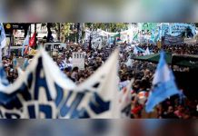 Movimientos sociales de Argentina realizan masiva protesta