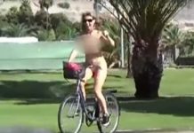 Video Viral: Actriz porno pasea desnuda por calles de España