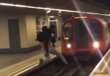 Joven reta a la muerte y hace salto frente a tren en marcha (VIDEO)