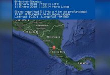 Costa Rica: Fuerte sismo de 5 grados sacudió Upala