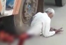 Así de espeluznante fue el momento en que un camión trituró a un motociclista (VIDEO)