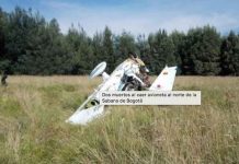 Dos muertos al caer avioneta al norte de la Sabana de Bogotá