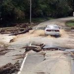 Lluvias provocan hundimiento y deslizamiento de carreteras en Panamá