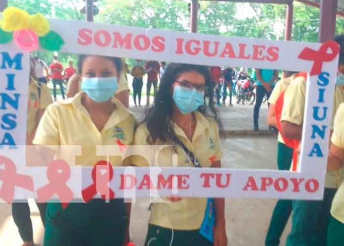Nicaragua, Siuna, Minsa, solidaridad con personas con VIH