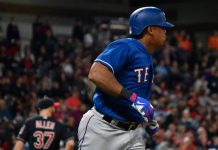 Rangers vencen a Indios con jonrón de Beltré en la 9na
