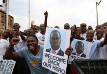 Emmerson Mnangagwa regresa a Zimbabue, listo para asumir el poder