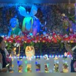 Familias visitan los nacimientos del Niño Dios en la avenida de Bolívar a Chávez