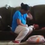 En video: Déspota madre bofetea 42 veces a su bebé recién nacido bebe
