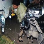 Policía escapa de ser catapultado por conductor ebrio en el Bo. Jonathan González