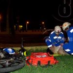 Conductor y pasajero lesionados al chocar con su moto en rotonda El Periodista