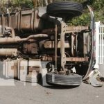 Camión sin frenos se estrella en la carretera Boaco-Río Blanco nicaragua, camion, accidente, boaco, rio blanco,
