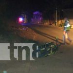 Tragedia vial en Jinotepe al fallecer motociclista en accidente nicaragua, jinotepe, tragedia, muerto, accidente,