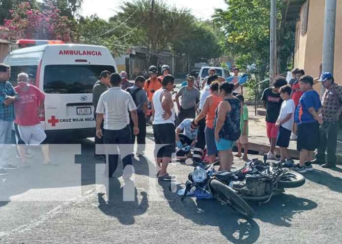 nicaragua, motociclista, lesiones, san judas, managua,