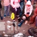 Motociclista sale por los aires al chocar contra una camioneta en Matagalpa nicaragua, matagalpa, accidente de tránsito, motociclista,