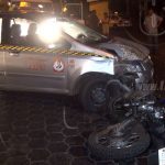 Managua: Por recoger pasajeros taxista provoca accidente