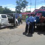 Managua: Salen ilesos de milagro tras fuerte encontronazo