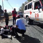 Motorizado lesionado por accidente en pista El Dorado