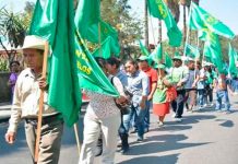 Campesinos mexicanos marchan por renegociación del TLCAN
