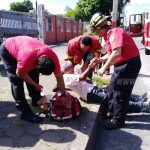 Motociclista atropella a eskimero en el sector de Montoya