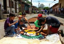Alfombras Pasionarias cumplen 100 años de celebrarse en León