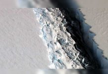 Se desprende de la Antártida un gigantesco iceberg