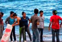 Desarrollan Jornada de limpieza la costa de la laguna de Apoyo