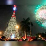 Árbol gigante enciende el espíritu navideño en Guatemala