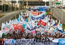 Docentes argentinos marchan hoy hasta Plaza de Mayo en reclamo de paritaria nacional