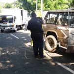 Encontronazo en Managua deja a una persona lesionada