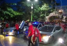 Exhibición de autos modificados en Diriá