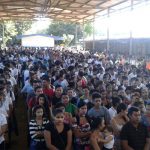 Estudiantes de Tipitapa contentos al recibir el Bono Solidario
