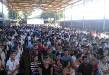 Estudiantes de Tipitapa contentos al recibir el Bono Solidario