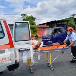 Padre e hijo lesionado en accidente en Managua nicaragua, accidente, ivan montenegro,