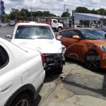 Managua: Se le van los frenos y provoca choque múltiple